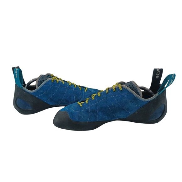 Scarpa Helix Shoes Mens Size 12.5 Suede Climbing Lace Up Comfort Made Italy 7000 - Picture 14 of 14